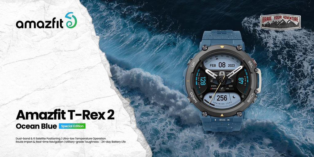 NEW AMAZFIT T-REX 2 OCEAN BLUE (SPECIAL EDITION) CELEBRATES WORLD OCEAN DAY & SUSTAINABILITY